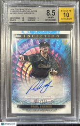 2024 Topps Inception Charged Particles Autographs Paul Skenes #CPAPS /100 BGS 8.5 Auto 10